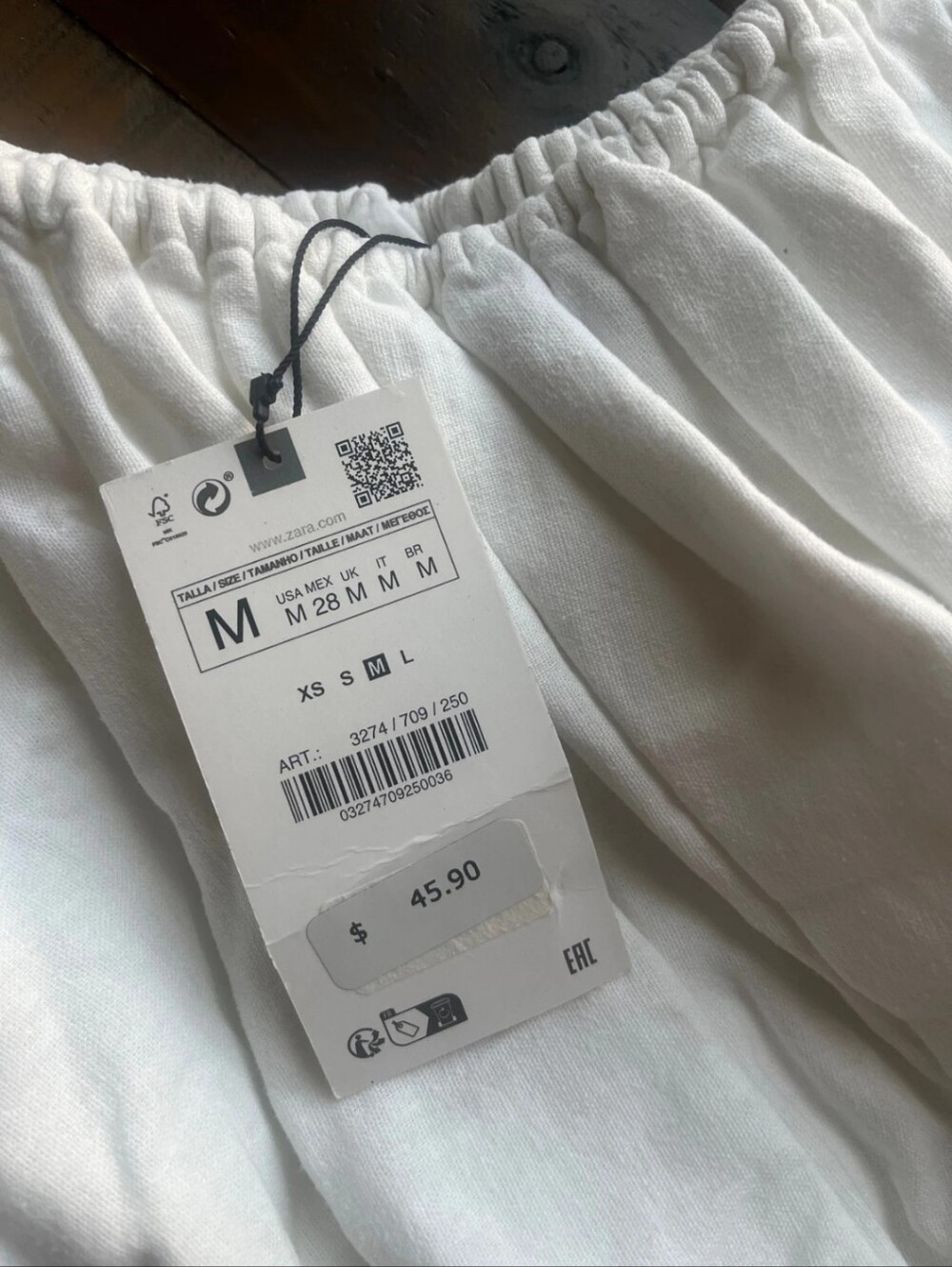 Zara Linen Crop Top NWT - Picture 12 of 15